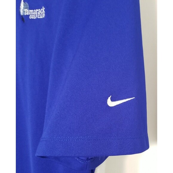 Nike Golf Standard Fit Dri Fit Blue Polo Shirt XL Tamarack Club Embroidered  T15 - Picture 2 of 6
